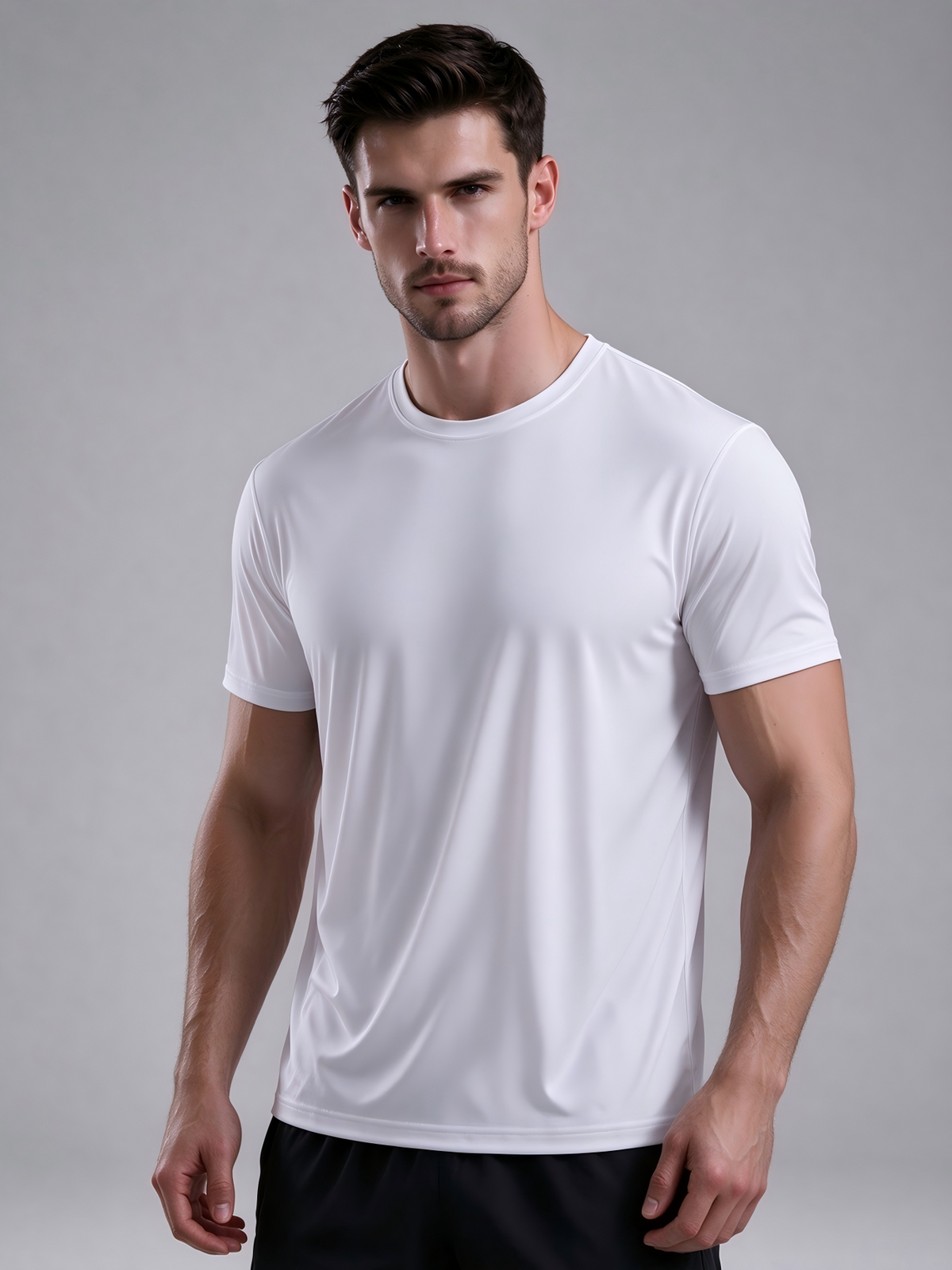 Men's Ice Silk Quick-Dry T-Shirt | Breathable & High Elasticity | Summer Casual Sports Top